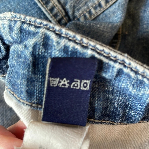 Y2K Vintage American Eagle Denim Utility Shorts Blue Medium Wash AE Supply Co 12 - Picture 10 of 12